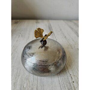 Micheal aram butterfly ginkgo lidded‎ canister trinket box